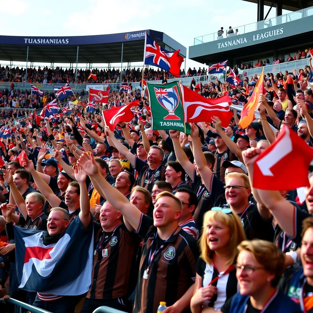 乐鱼体育网站入口-塔斯马尼亚联球迷现场助威，激发球队夺冠斗志