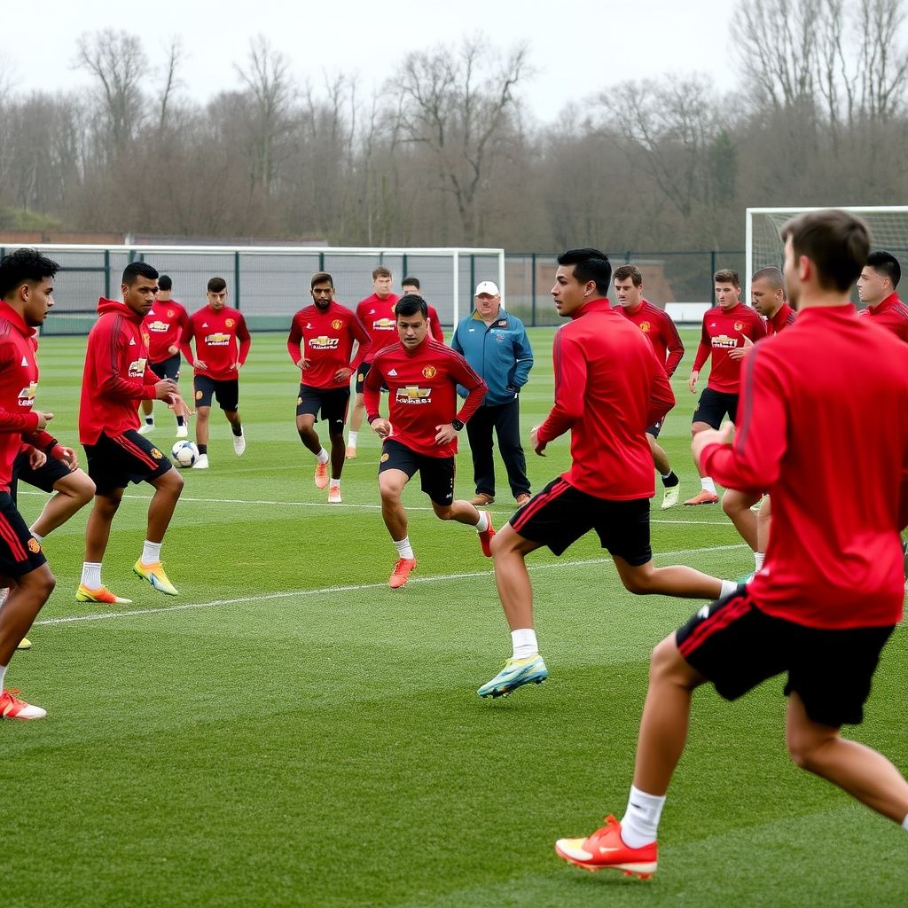 乐鱼体育直播-曼联技战术演练密集，冲刺冠军全力以赴
